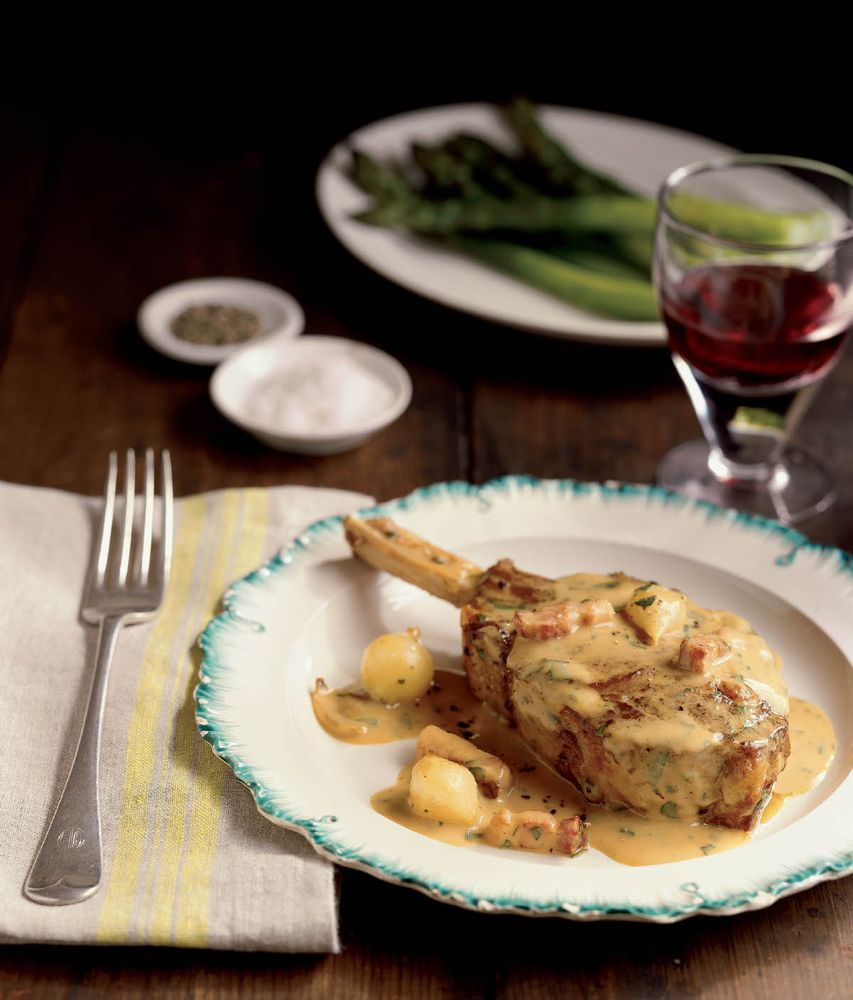 Côtes de Veau Dijonnaise from The Country Cooking of France by Anne Willan