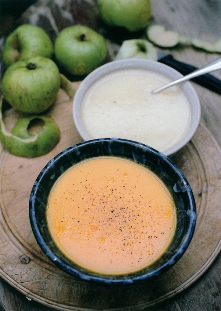 Spiced apple and pumpkin soup from A Cook’s Year in a Welsh Farmhouse by Elisabeth Luard