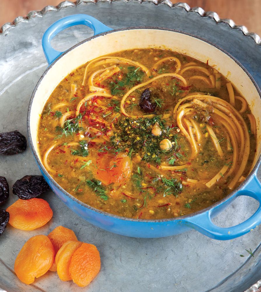 Dried Fruit, Legume + Noodle Osh from Cooking in Iran: Regional Recipes ...