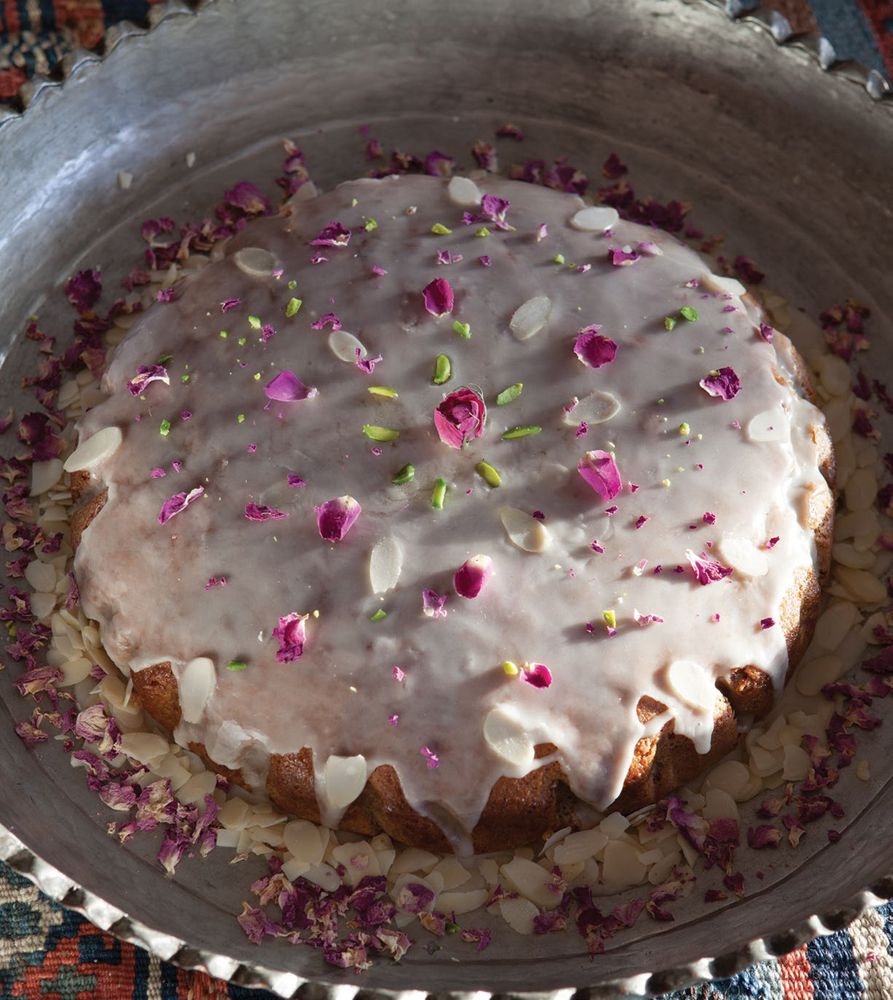 Rose + Yogurt Love Cake from Cooking in Iran Regional Recipes and Kitchen Secrets by Najmieh
