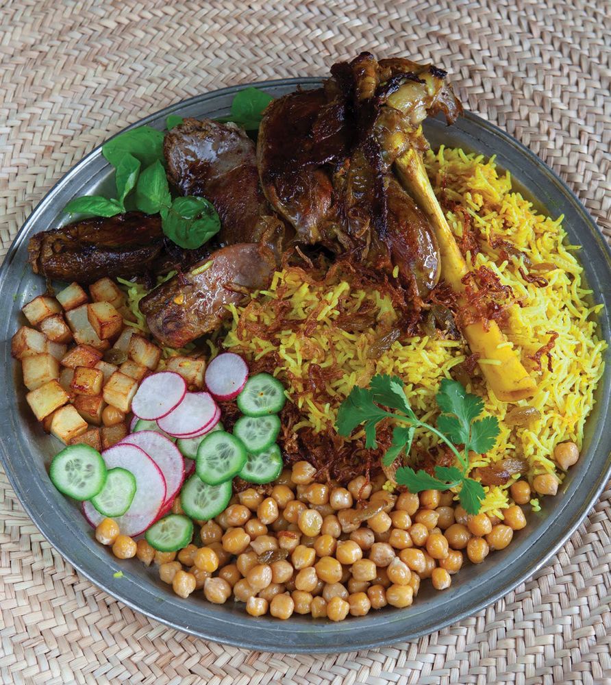 Lamb with Rice, Potato, Onion + Turmeric from Cooking in Iran Regional