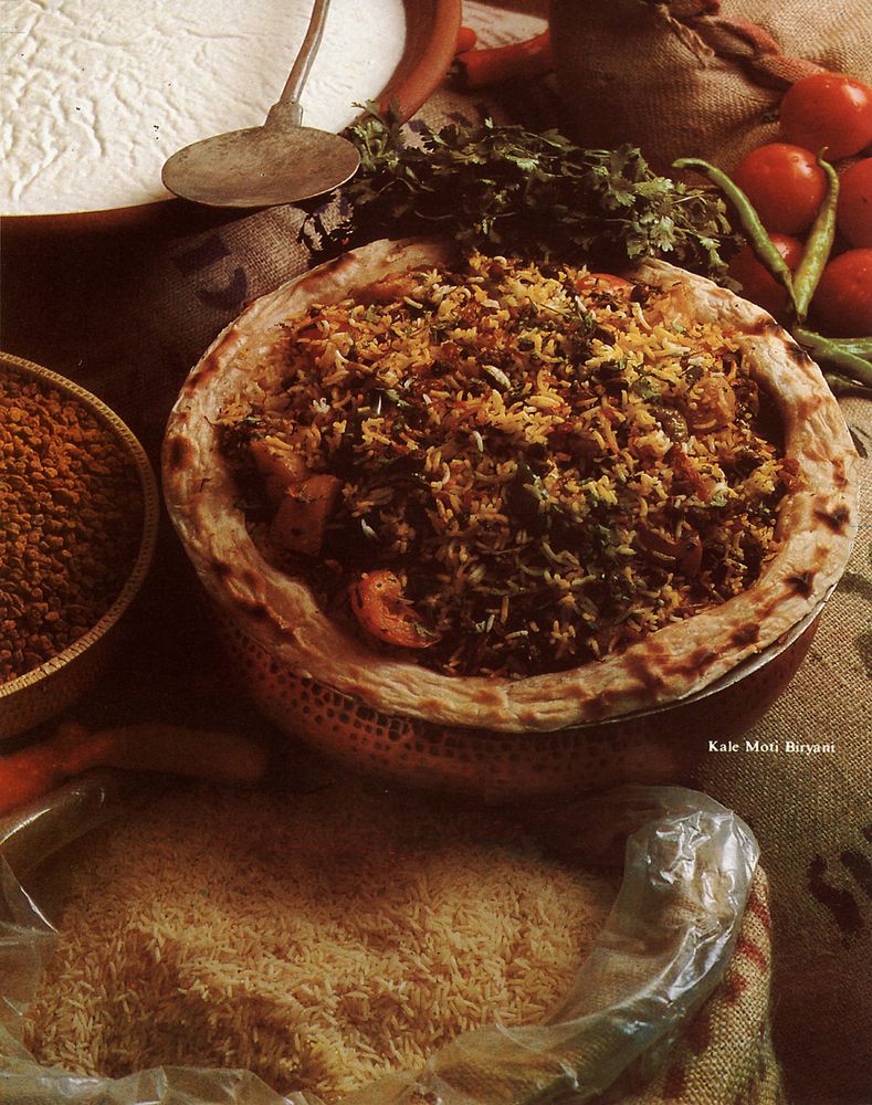 Kale Moti Biryani from Prashad Cooking with Indian Masters by J. Inder