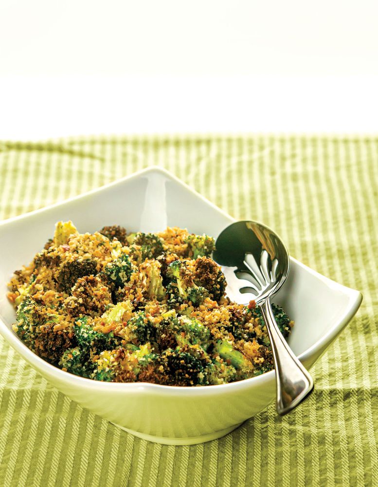 Roasted Broccoli with Italian Herb Breadcrumbs from Cooking for Two with Your Air Fryer: One Convenient Appliance, 75 Perfectly Portioned Recipes by Drew Maresco