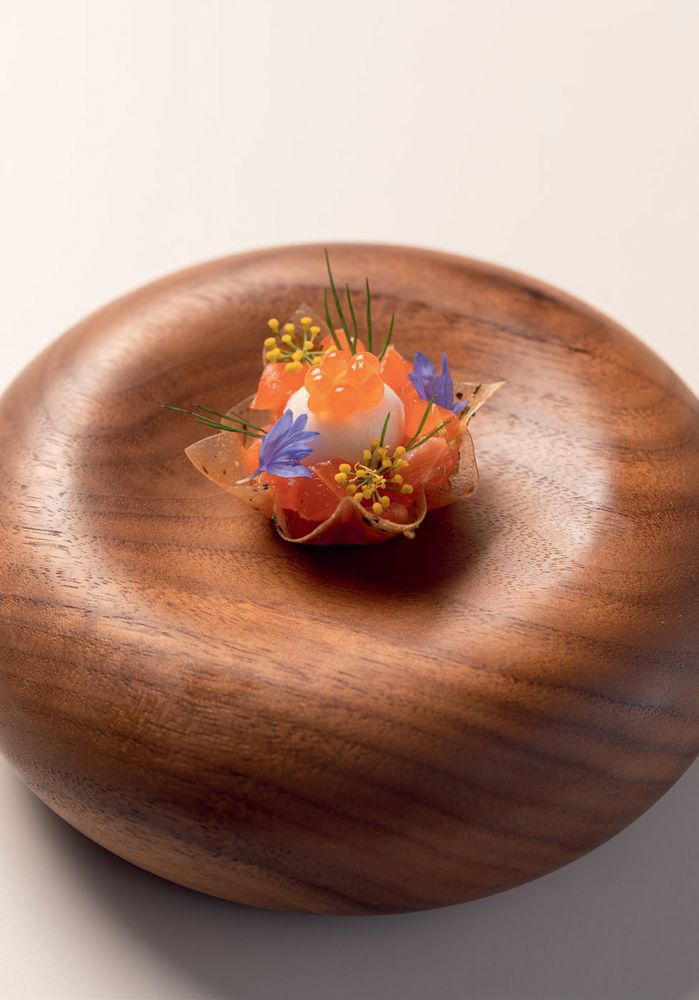 Celeriac Tartlet, Sea Trout, Sour Cream, Sea Buckthorn from Catalogued ...