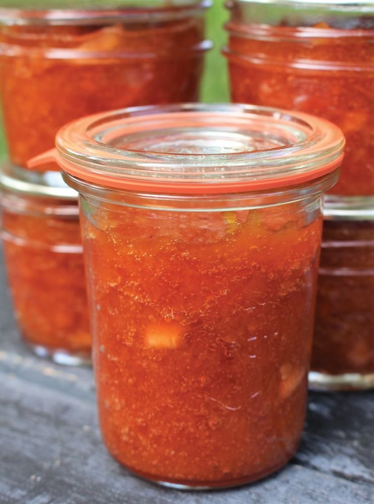 Drunken Peach Jam from Can It & Ferment It More Than 75 Satisfying SmallBatch Canning and