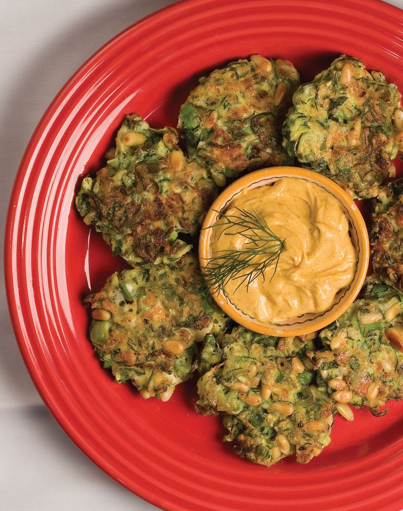 Zucchini Pancakes from Cast Iron Cookbook by Joanna Pruess