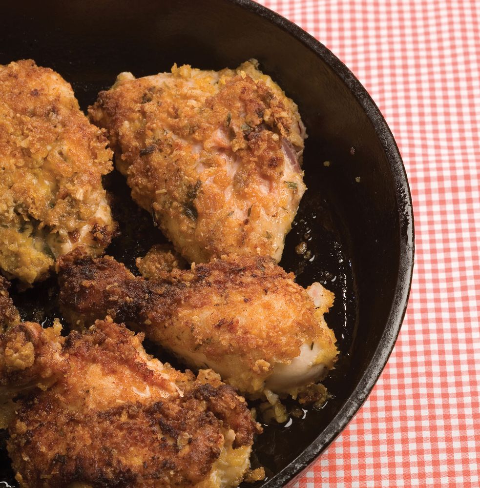 OldFashioned Buttermilk Fried Chicken from Cast Iron Cookbook by Joanna Pruess