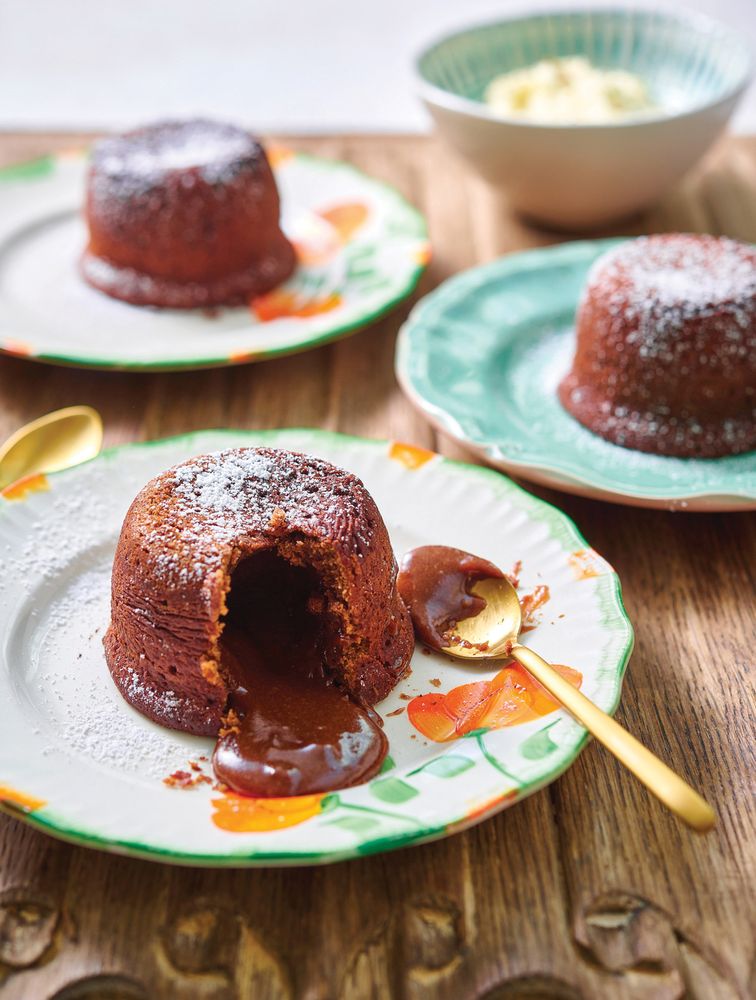 Chocolate, Chilli and Cinnamon Fondants from Chilli & Mint Indian Home