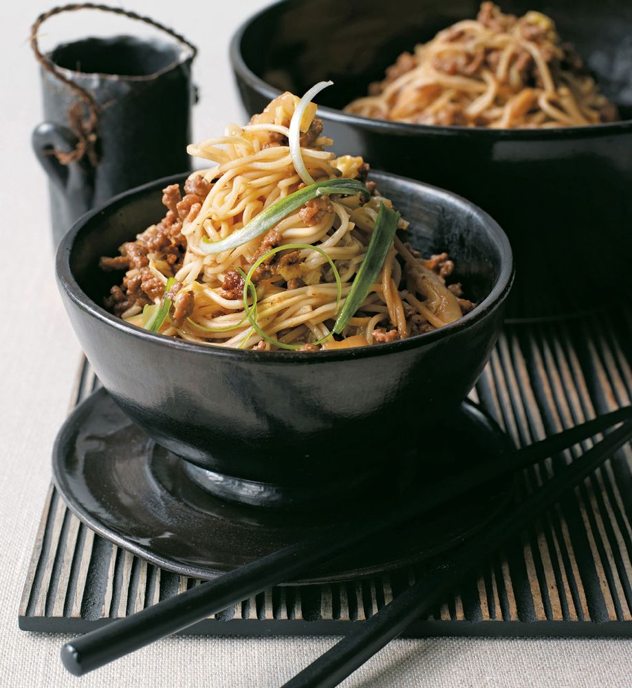 Noodles with Minced Beef from China A Cookbook by Terry Tan