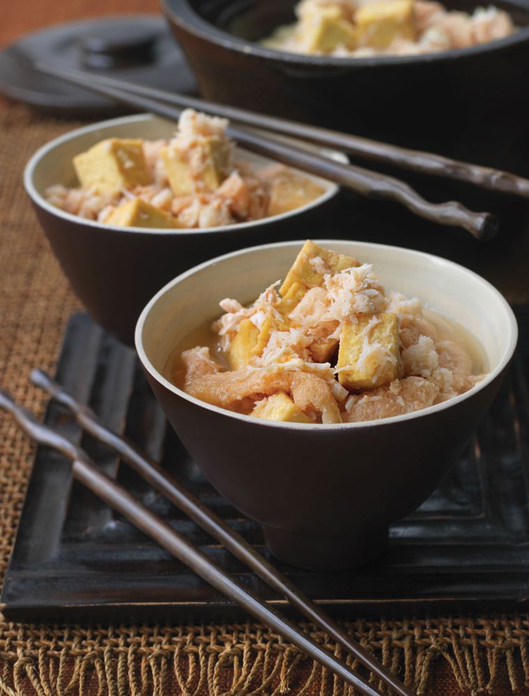 Braised Tofu with Crab from China A Cookbook by Terry Tan