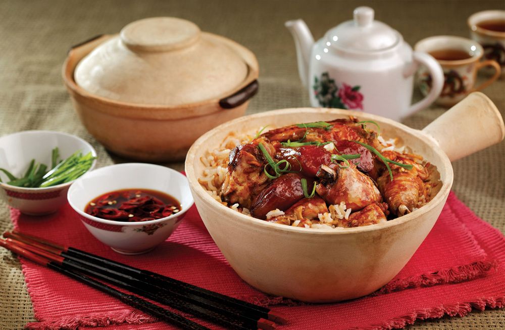 Clay Pot Rice from Chinese Heritage Cooking by Christopher Tan and Amy Van