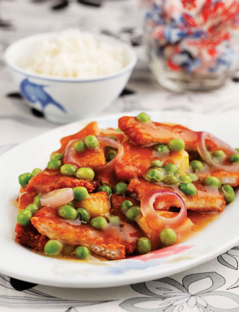 Hainanese Pork Chops from Chinese Heritage Cooking by Christopher Tan and Amy Van