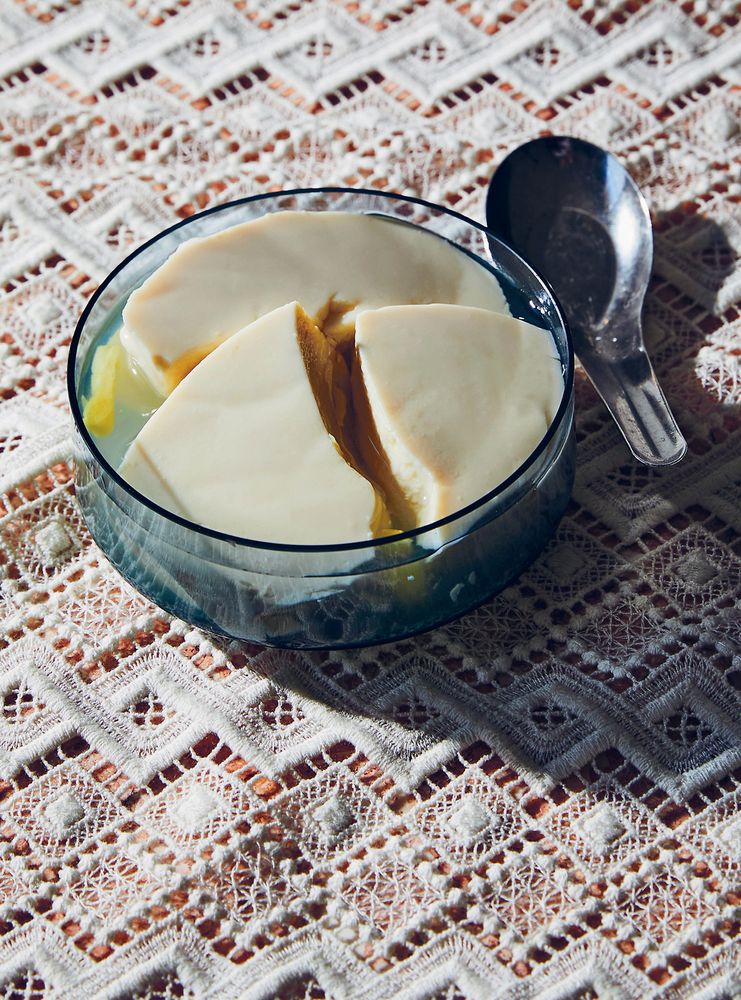 Soft Tofu Pudding with GingerScented Syrup from Chineseish Home
