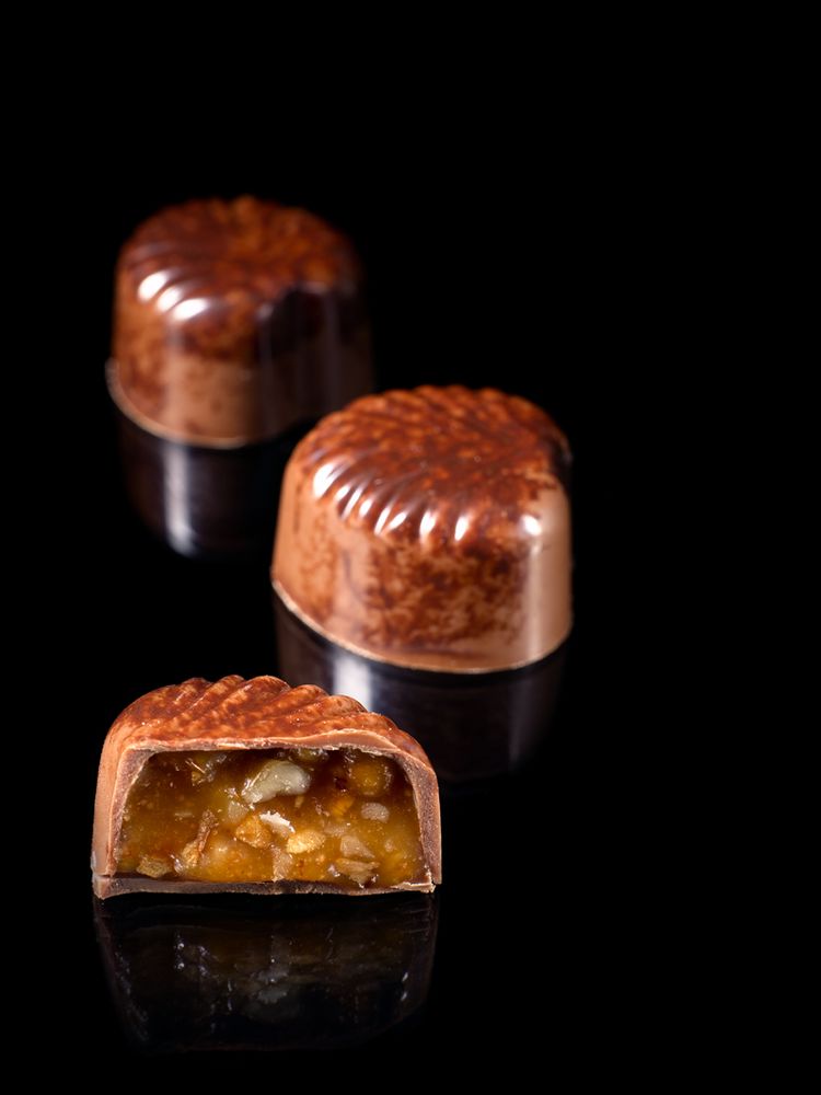 Walnut Bon Bons from Chocolates and Confections Formula, Theory, and