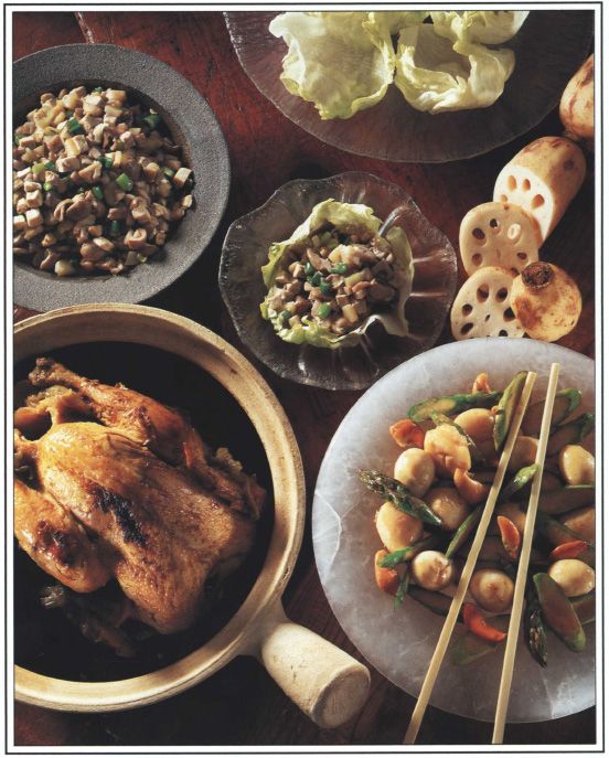 Stirfried Whole Scallops with Quail Eggs from Classic Food of China by