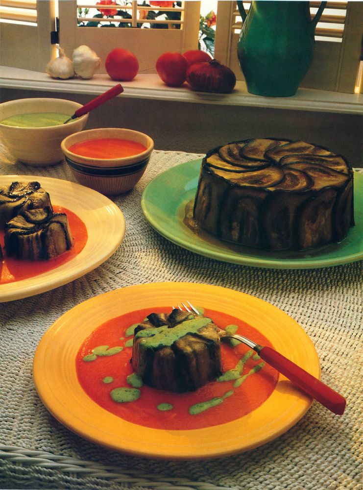 Eggplant and Zucchini Timbale Soufflé from Jeremiah Tower's New