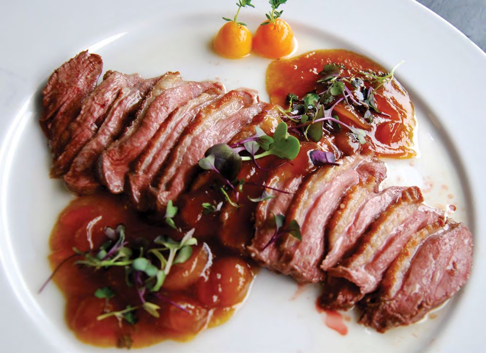 Duck breast with fermented honey and kumquat from Andaluz: A Food ...