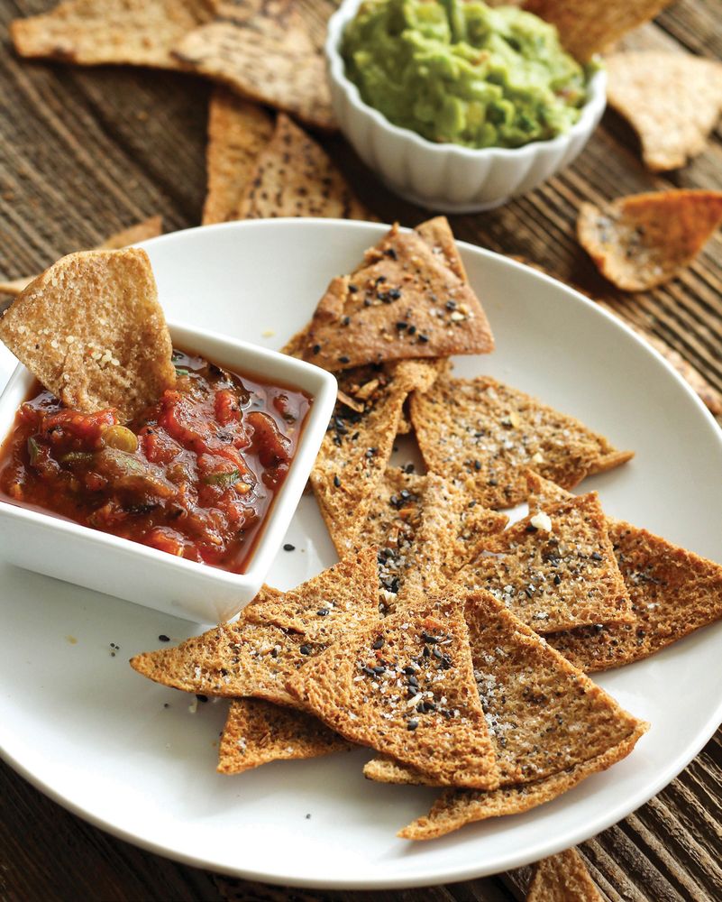 Everything Pita Chips from Healthy 5 Ingredient Air Fryer Cookbook 70