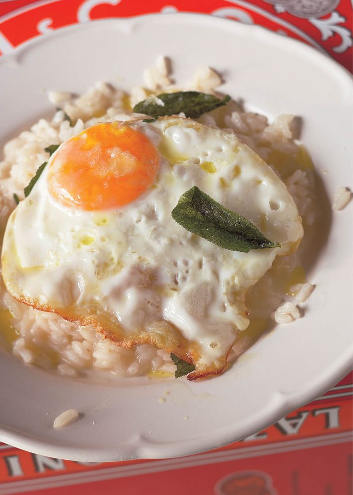 Risotto with Fried Egg from Apples for Jam by Tessa Kiros