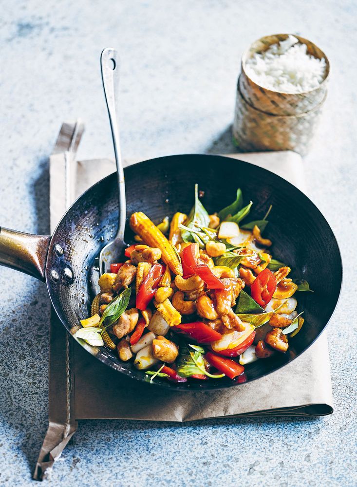 Thai Chicken StirFry with Cashews and Chilli Jam Sauce from My Asian Kitchen by Jennifer Joyce
