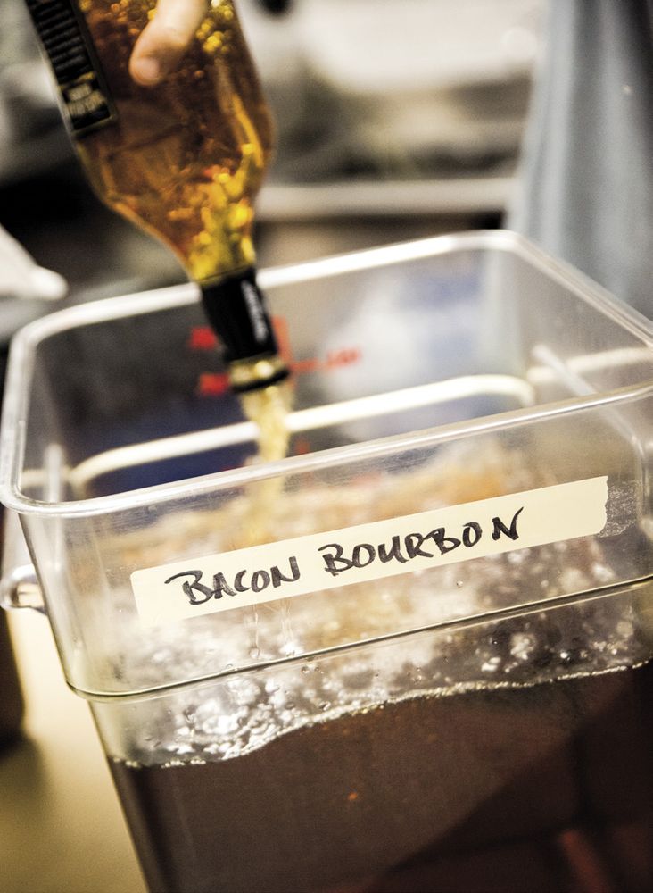 BaconInfused Liquor from The Bacon Bible by Peter Sherman