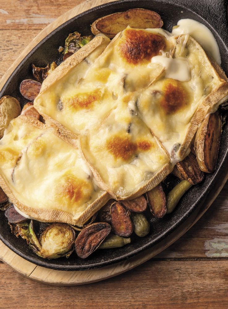 Bacon and Potato Raclette from The Bacon Bible by Peter Sherman