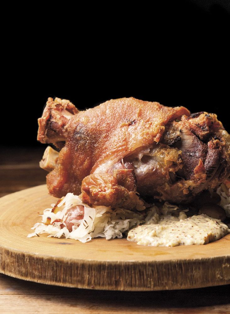 Bacon Braised Pork Shanks From The