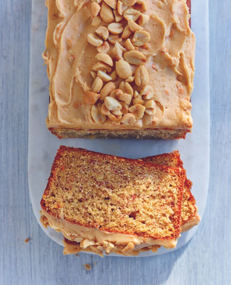 Banana Loaf with Peanut Butter Frosting from Bake by Lorraine Pascale