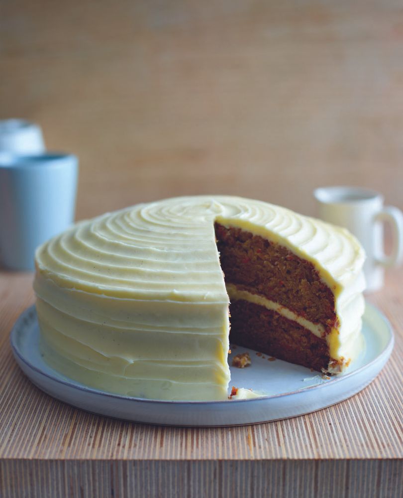 Carrot &amp; Apple Cake with Maple Cream Cheese Frosting from Bake by Lorraine Pascale