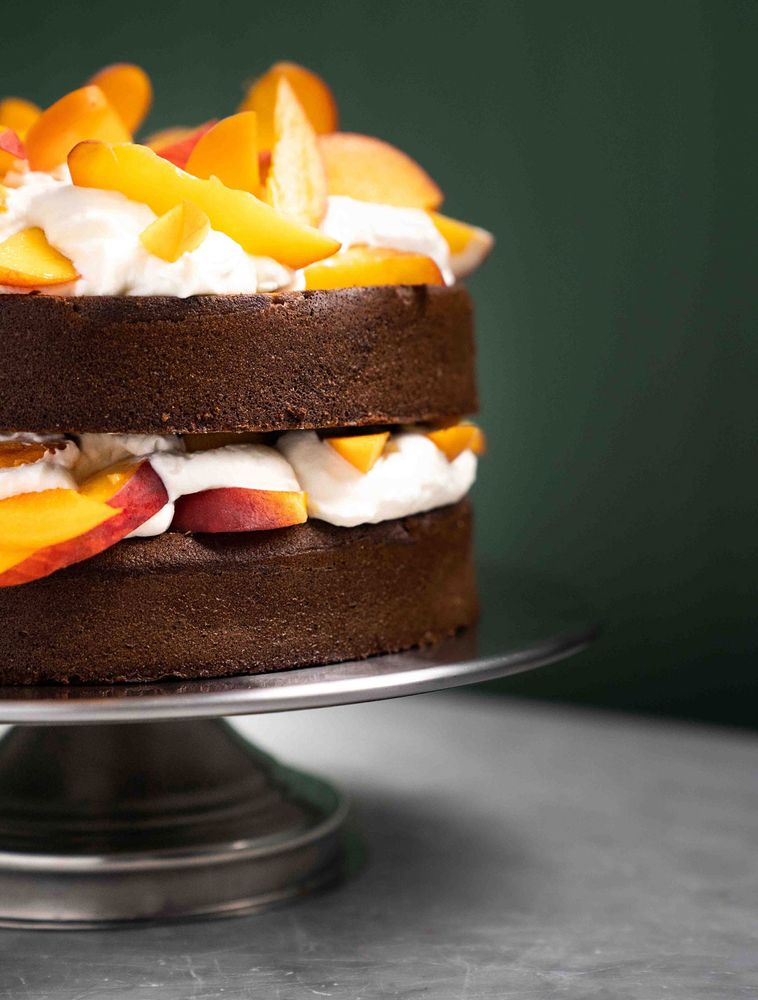Buckwheat & Peach Cake from Baking With Licker Home Baking With Asian