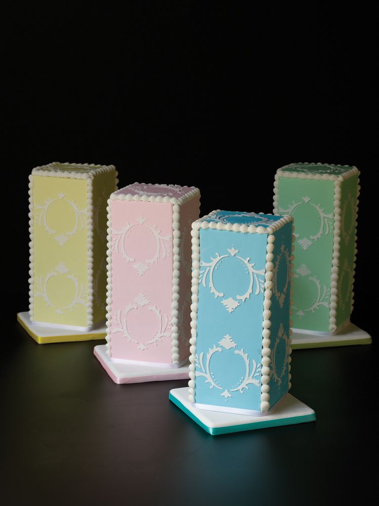 Royal Icing Box Cake from Baking & Pastry Mastering the Art and Craft