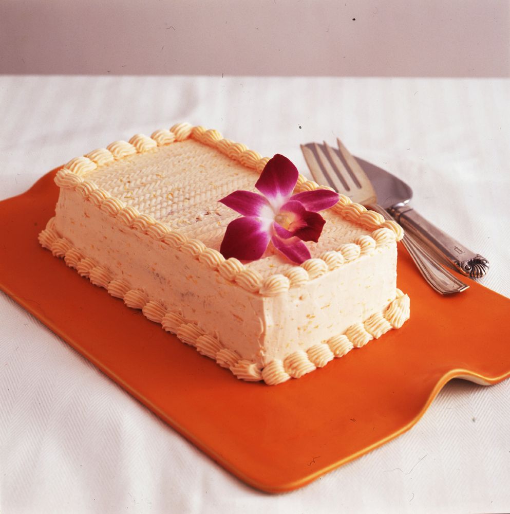 Orange Buttercream Layer Cake from Baking by James Peterson