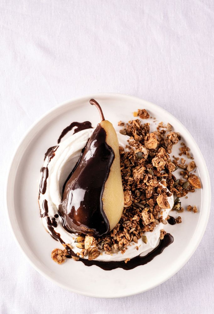 Chocolate Pears and Granola from Brunch with Brother Marcus by Tasos Gaitanos and Alex Large