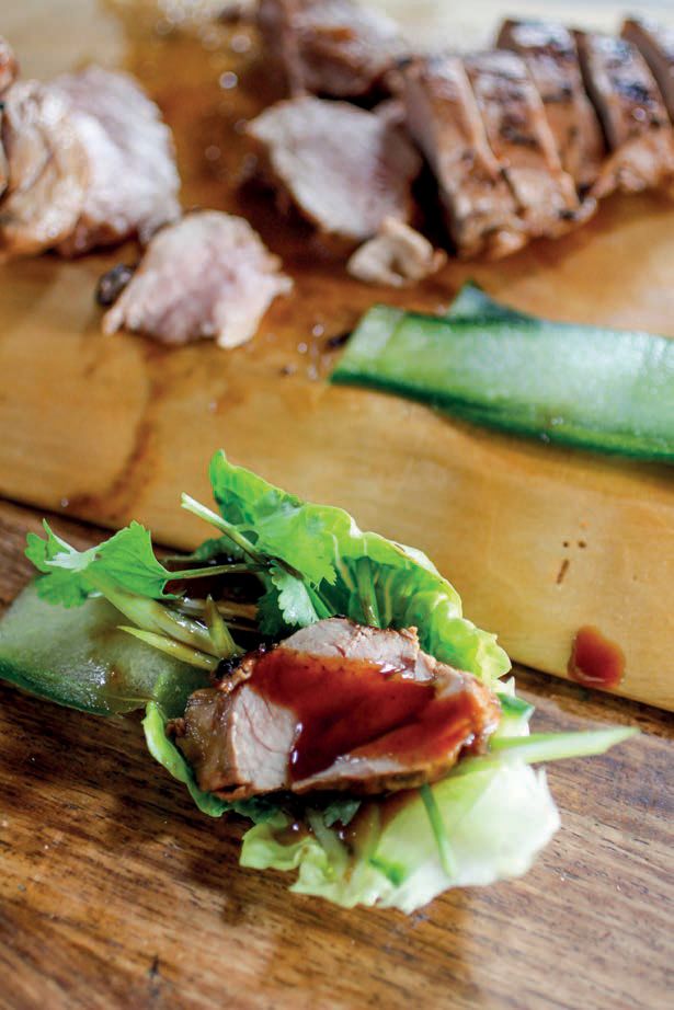 Char Siu Pork Fillet Lettuce Rolls from Braai the Beloved Country by