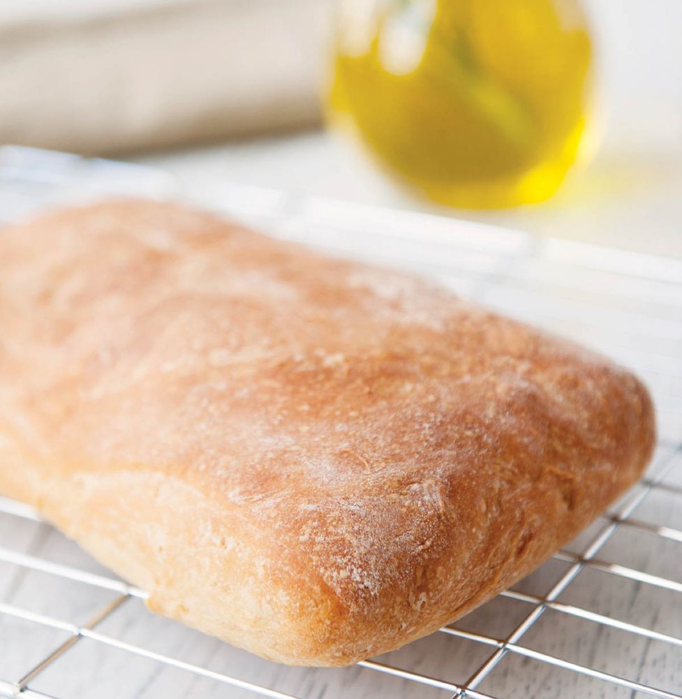 Ciabatta with Olive Oil from The Pink Whisk Guide to Bread Making by
