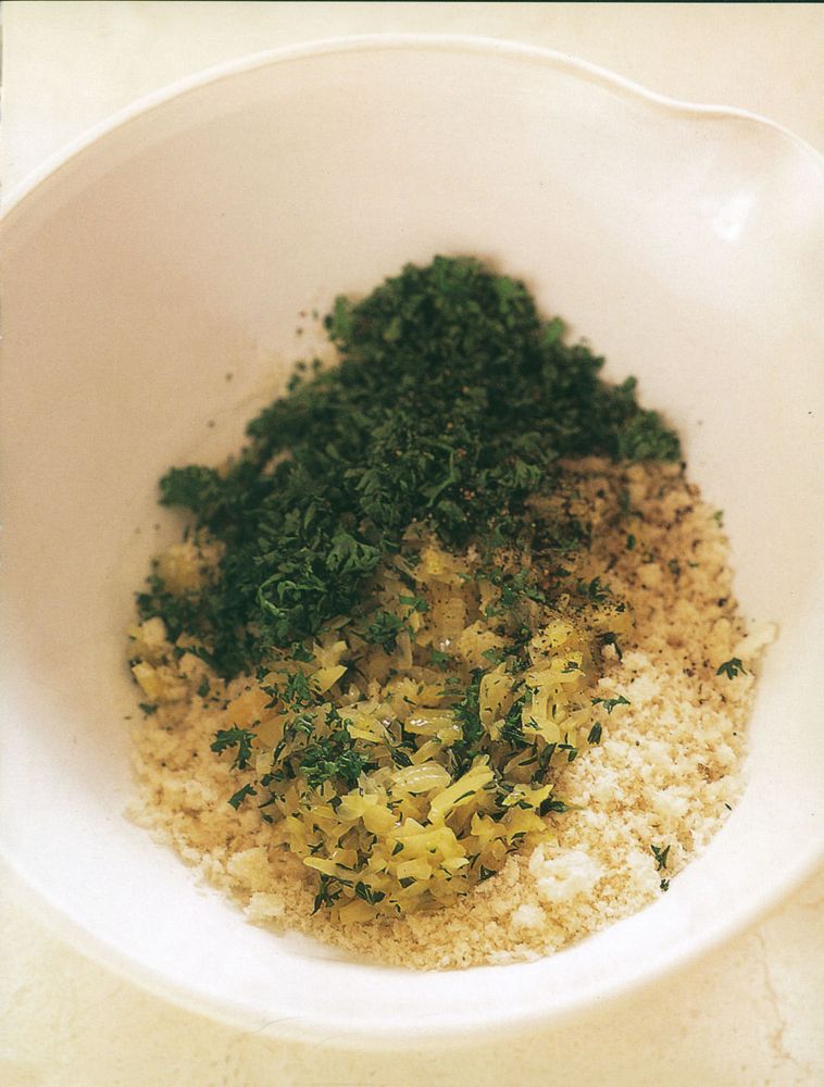 Parsley and thyme stuffing from British Food by Mark Hix