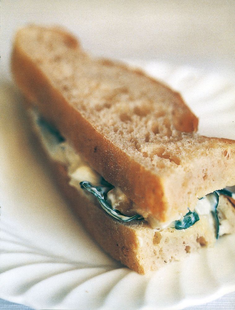 Egg mayonnaise sandwiches from British Food by Mark Hix