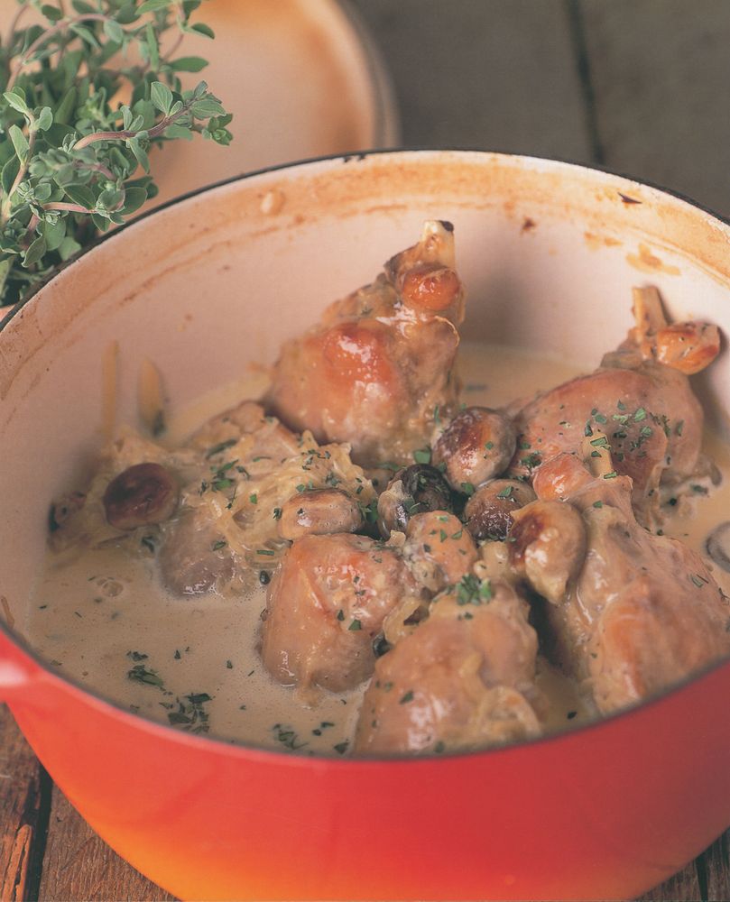 Rabbit Leg Casserole with Marjoram and Mustard from New British