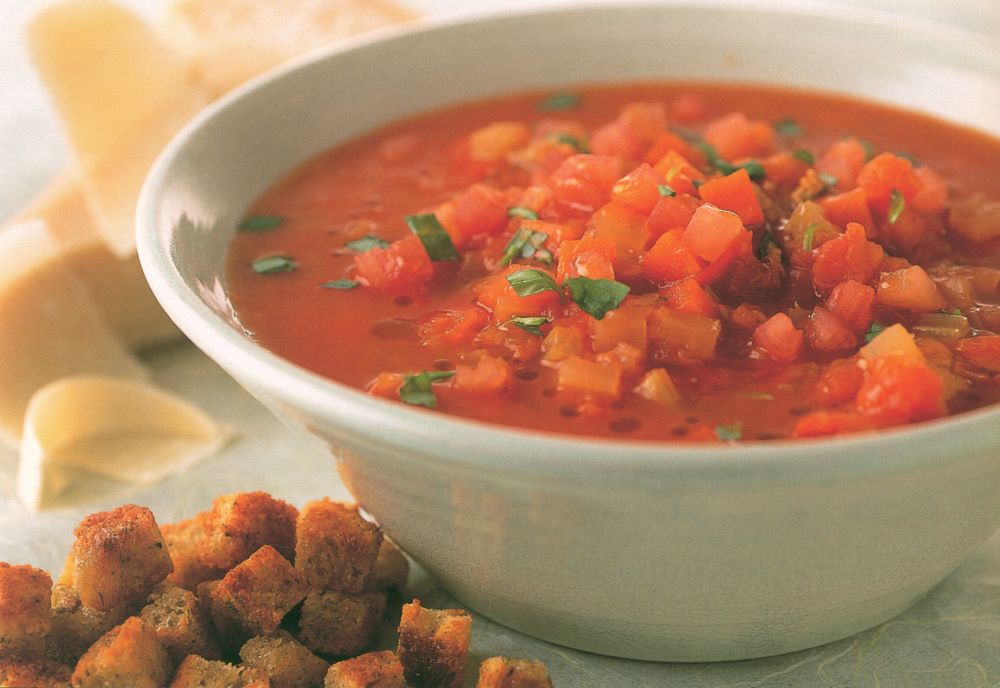 Chunky Tomato Soup from New British Classics by Gary Rhodes