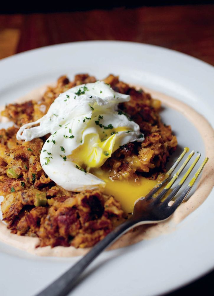 Sweet Potato–Kale Hash from Brown Sugar Kitchen: New-Style, Down-Home Recipes from Sweet West Oakland by Tanya Holland