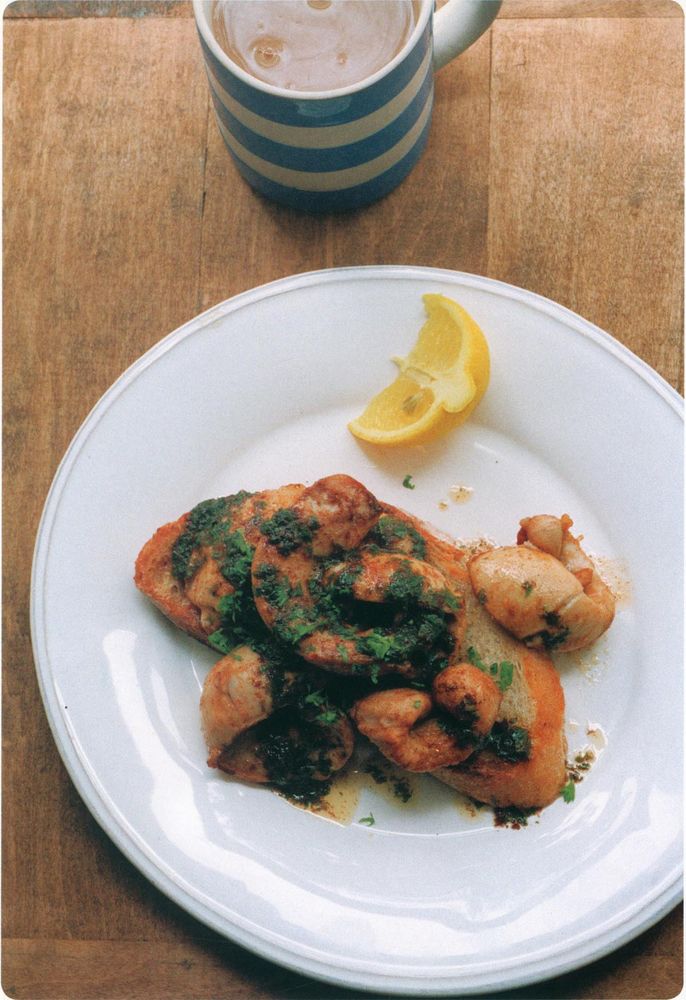 Herring milts (soft roes) on toast from The Good Table Adventures In