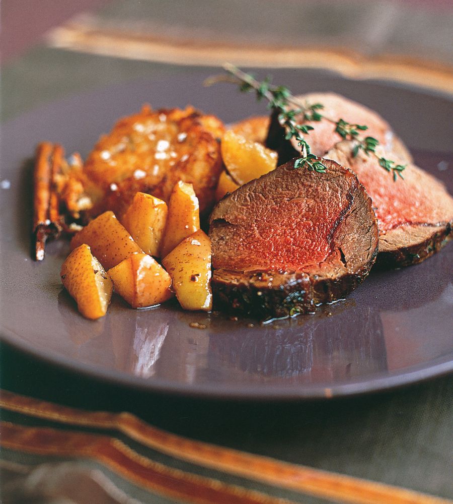 White-Tail Deer Fillet Benedict from The Game Cookbook by Clarissa Dickson Wright and Johnny Scott