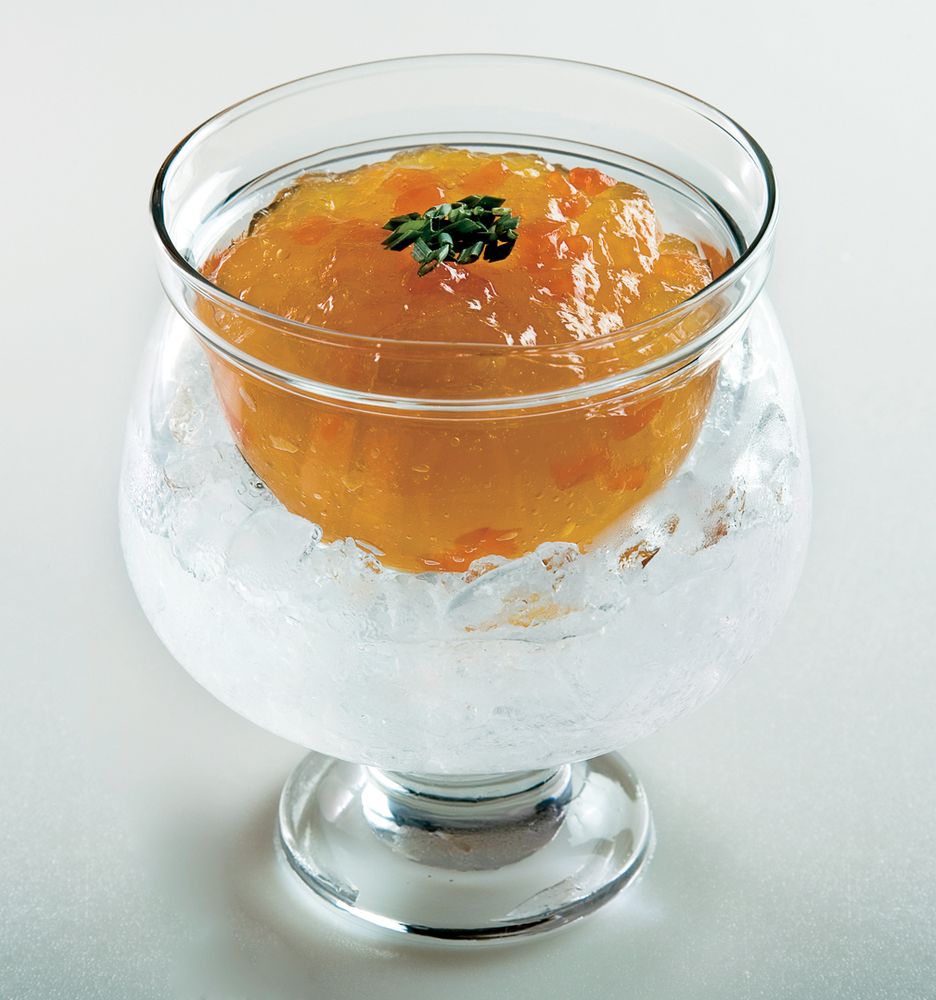 Consommé Madrilène with Tomato Filets from Professional Garde Manger A