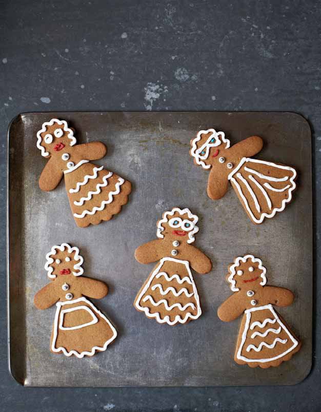 Gingerbread grannies from The Ginger & White Cookbook by Tonia George