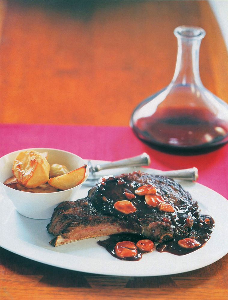 Steak with Bordelaise Sauce from Glorious French Food by James Peterson
