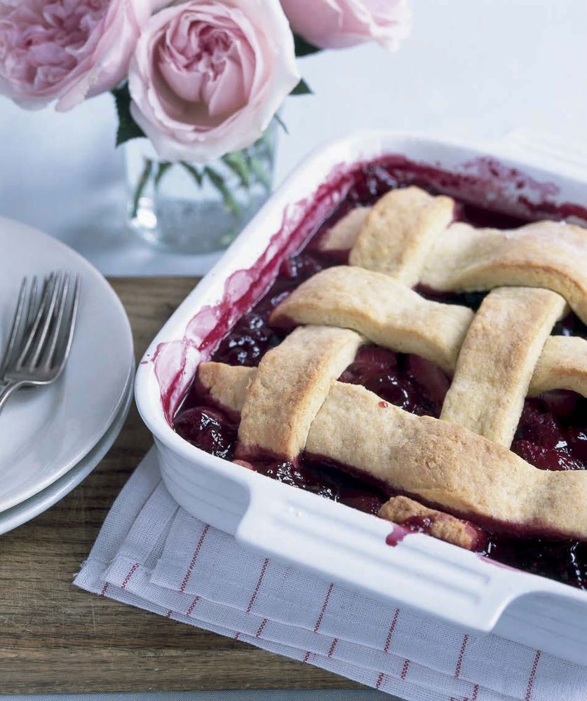 Lattice Blackberry Cobbler from The Glory of Southern Cooking by James