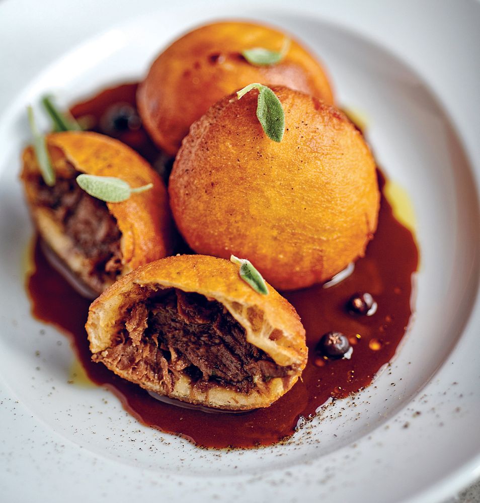 Wild boar civet empanadillas from Glorious Game by Angel Zapata Martin