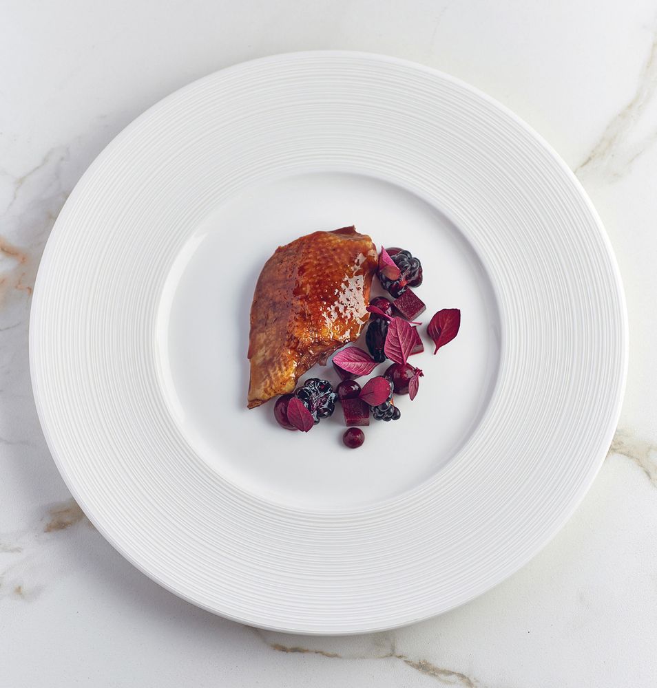 Blackberry pigeon from Glorious Game by Adam Handling