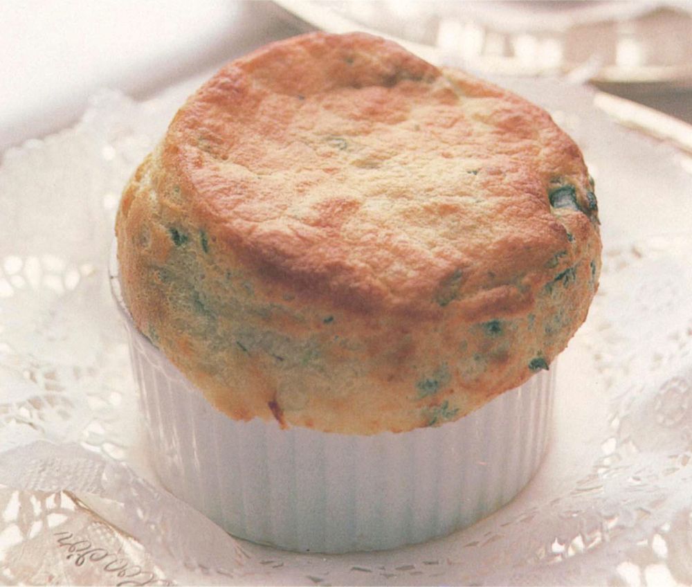 Spinach Souffle with Anchovy Sauce from Great British Chefs by Richard