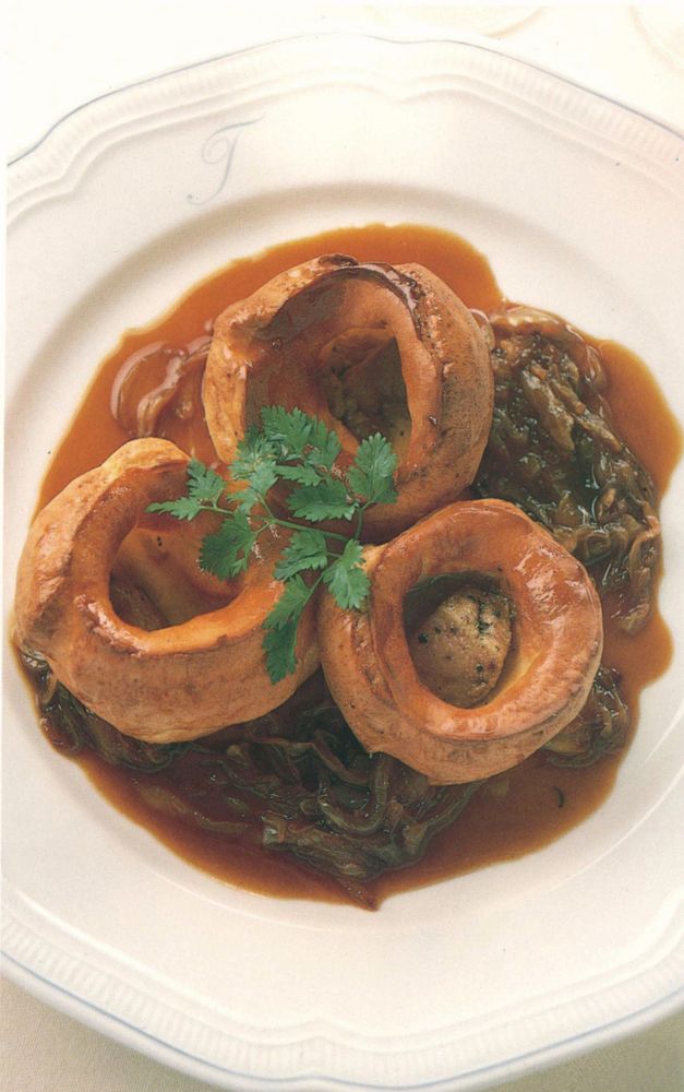 Yorkshire Pudding with Fresh Foie Gras and Onion Gravy from Great